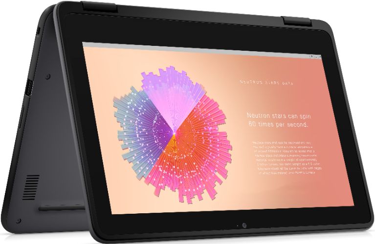 Dell Chromebook 11 3110 2-in-1 Laptop 11.6" - Black - Intel Celeron N5100 1.1GHz - 4GB RAM - 32GB