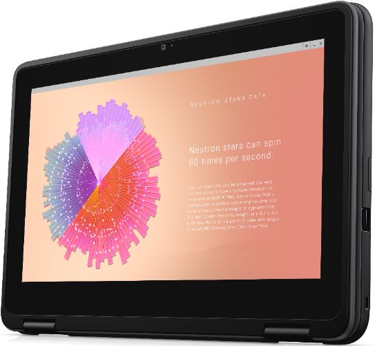 Dell Chromebook 11 3110 2-in-1 Laptop 11.6" - Black - Intel Celeron N5100 1.1GHz - 4GB RAM - 32GB