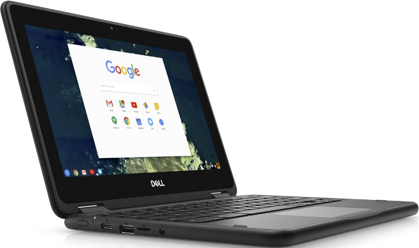 Dell Chromebook 11 5190 Laptop 11.6" - Black - Intel Celeron N3350 1.1GHz - 4GB RAM - 16GB
