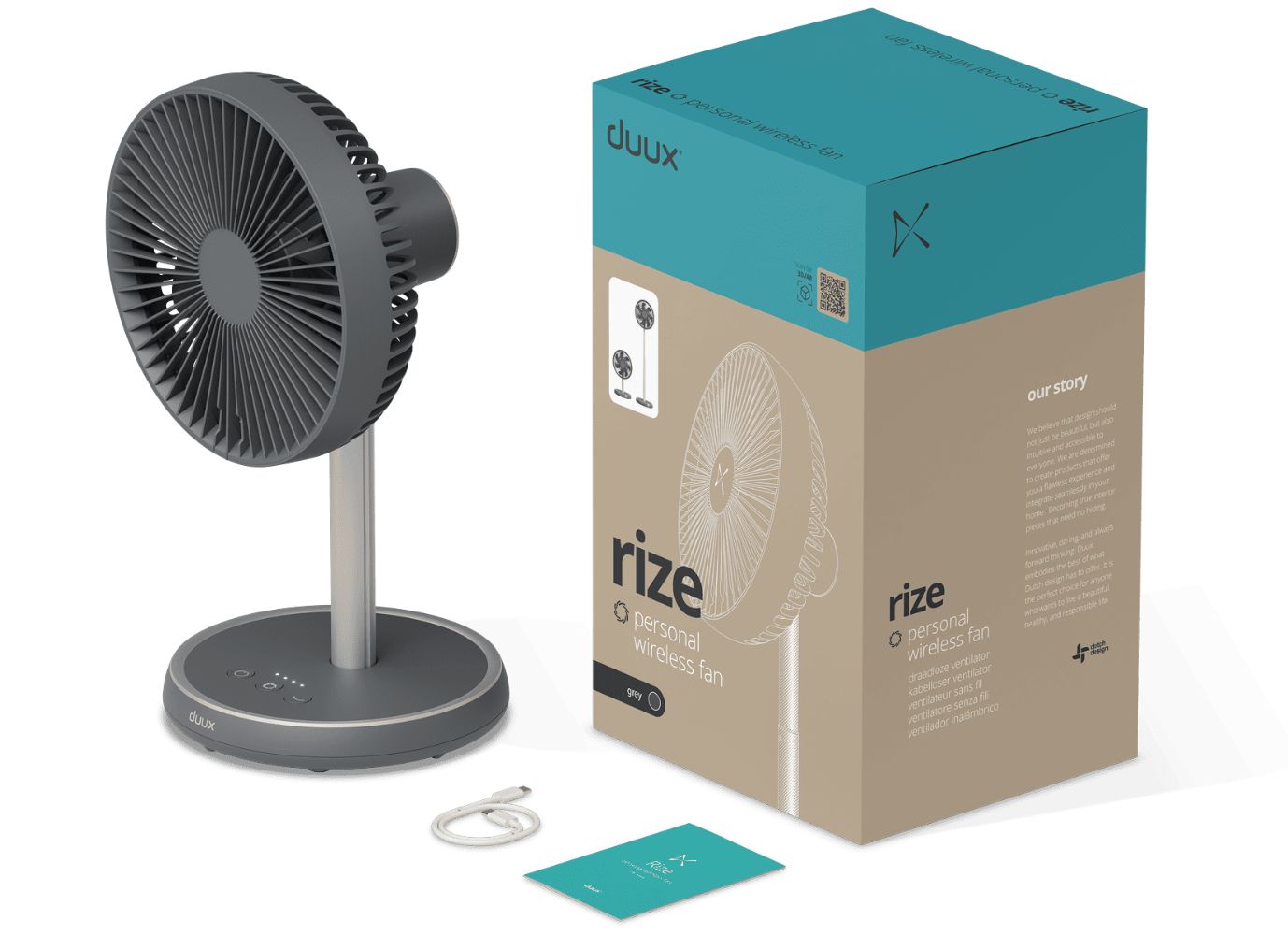 Duux Rize Stand Fan - Gray - Good