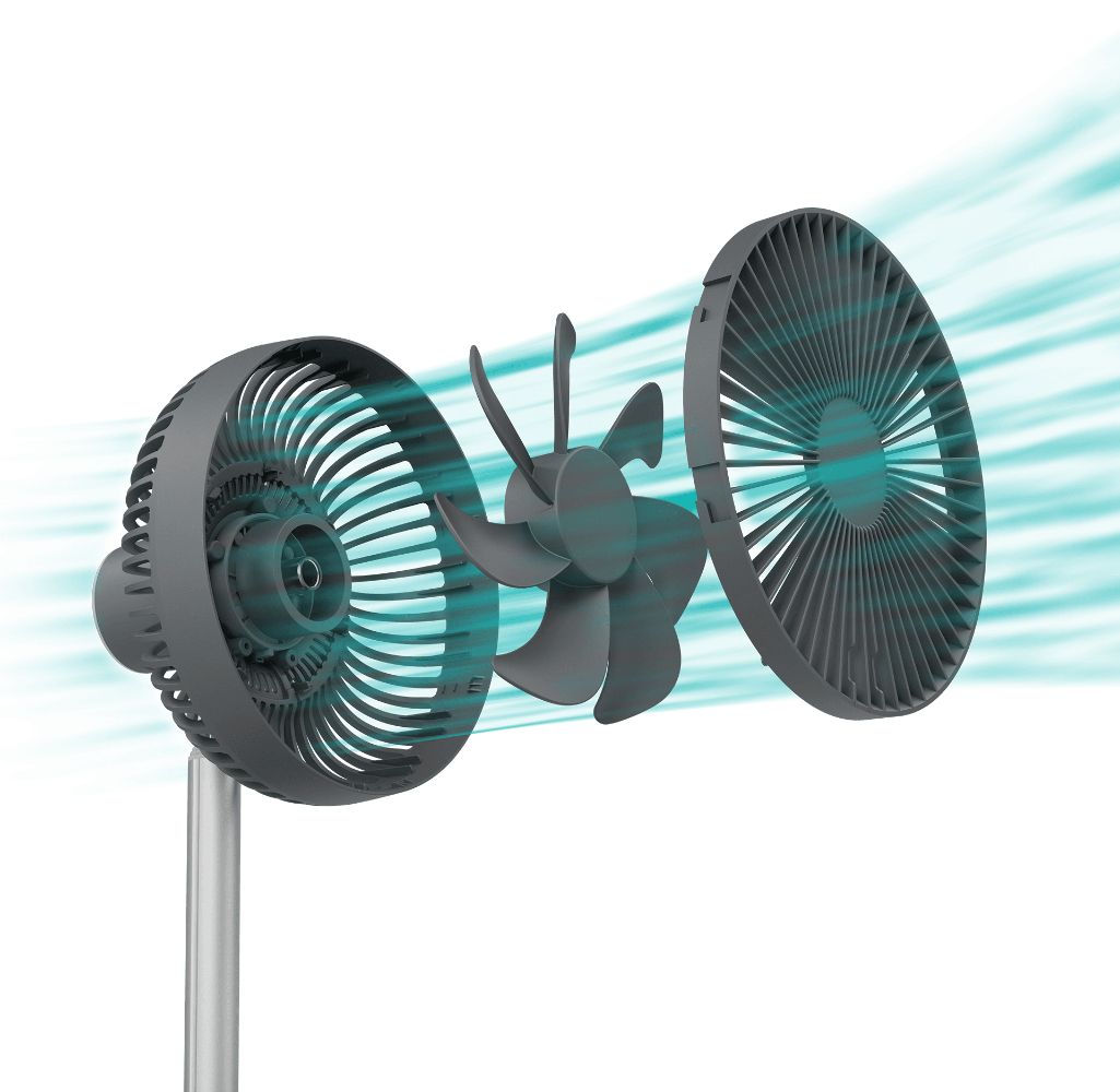 Duux Rize Stand Fan - Gray - Good