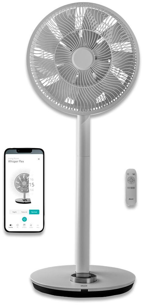 Duux Whisper Flex Smart Stand Fan - Cool Grey - Good