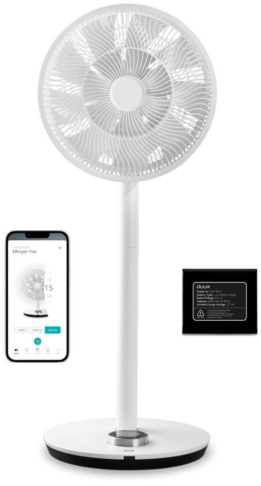 Duux Whisper Flex Smart + Battery Pack - White - Good