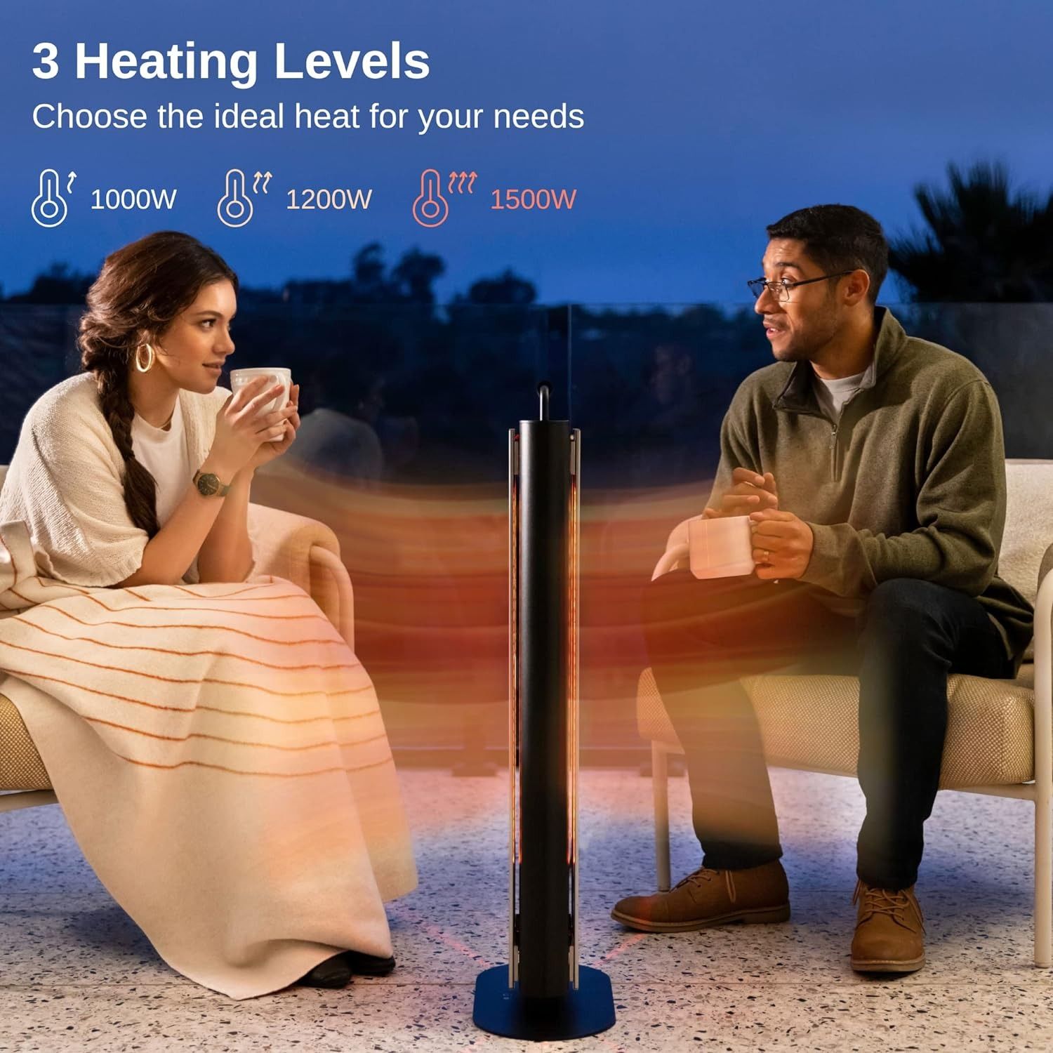 East Oak 1500W Patio Heater