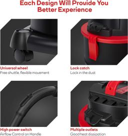 Eastvolt Wet Dry Vacuum Cleaner K-411F - EVWDV01