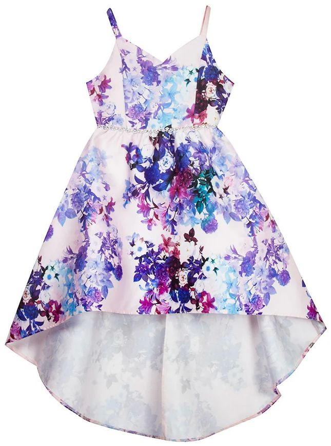 Emily Rose Girl's Floral High Low Dress 7