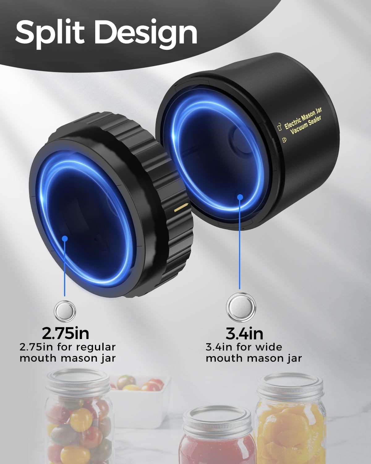 Fodmor Mason Jar Electric Vacuum Sealer