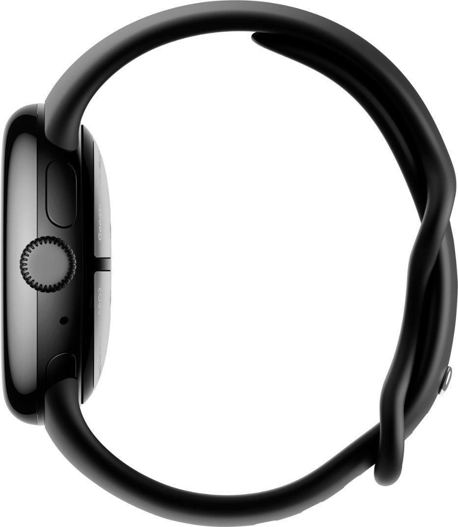 Google Pixel Watch 2 (Bluetooth) - 32GB - 1.2 inch - Matte Black Aluminum Case with Obsidian Fluoroelastomer Active Band