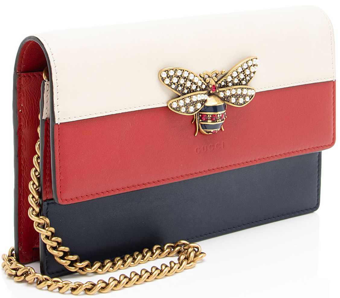 Gucci Calfskin Queen Margaret Wallet on Chain