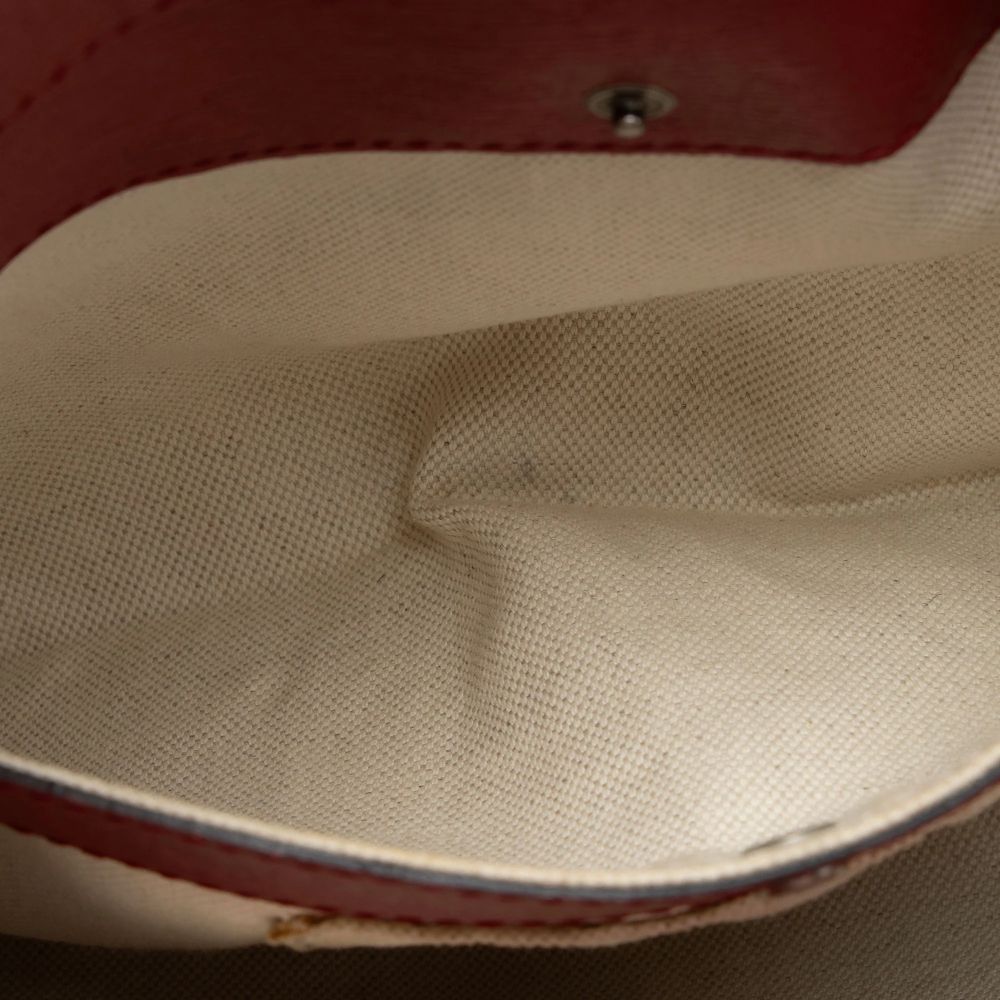 Gucci Leather Bamboo Blooms Medium Shopper Tote