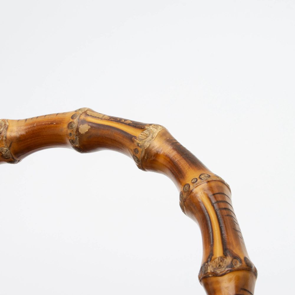 Gucci Leather Bamboo Blooms Medium Shopper Tote