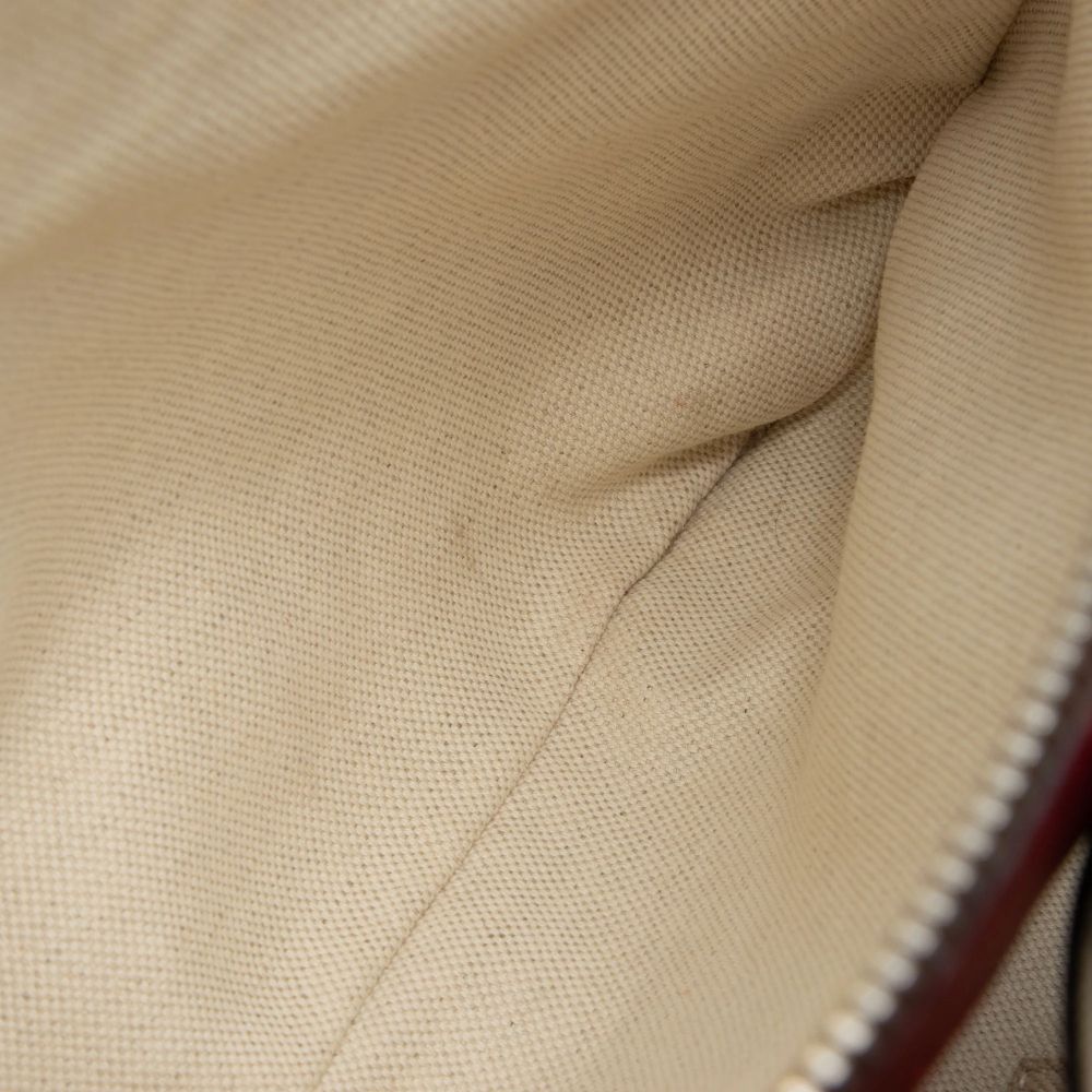 Gucci Leather Bamboo Blooms Medium Shopper Tote