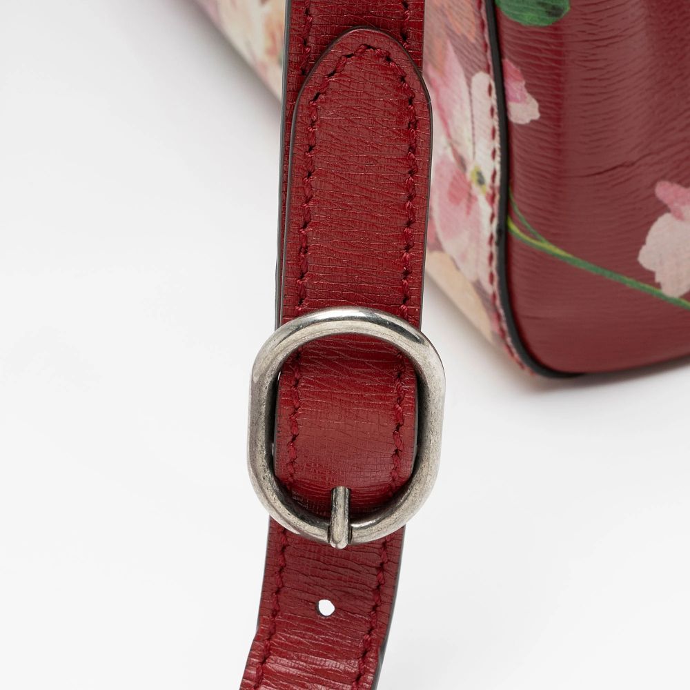 Gucci Leather Bamboo Blooms Medium Shopper Tote