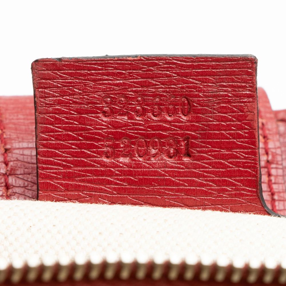 Gucci Leather Bamboo Blooms Medium Shopper Tote