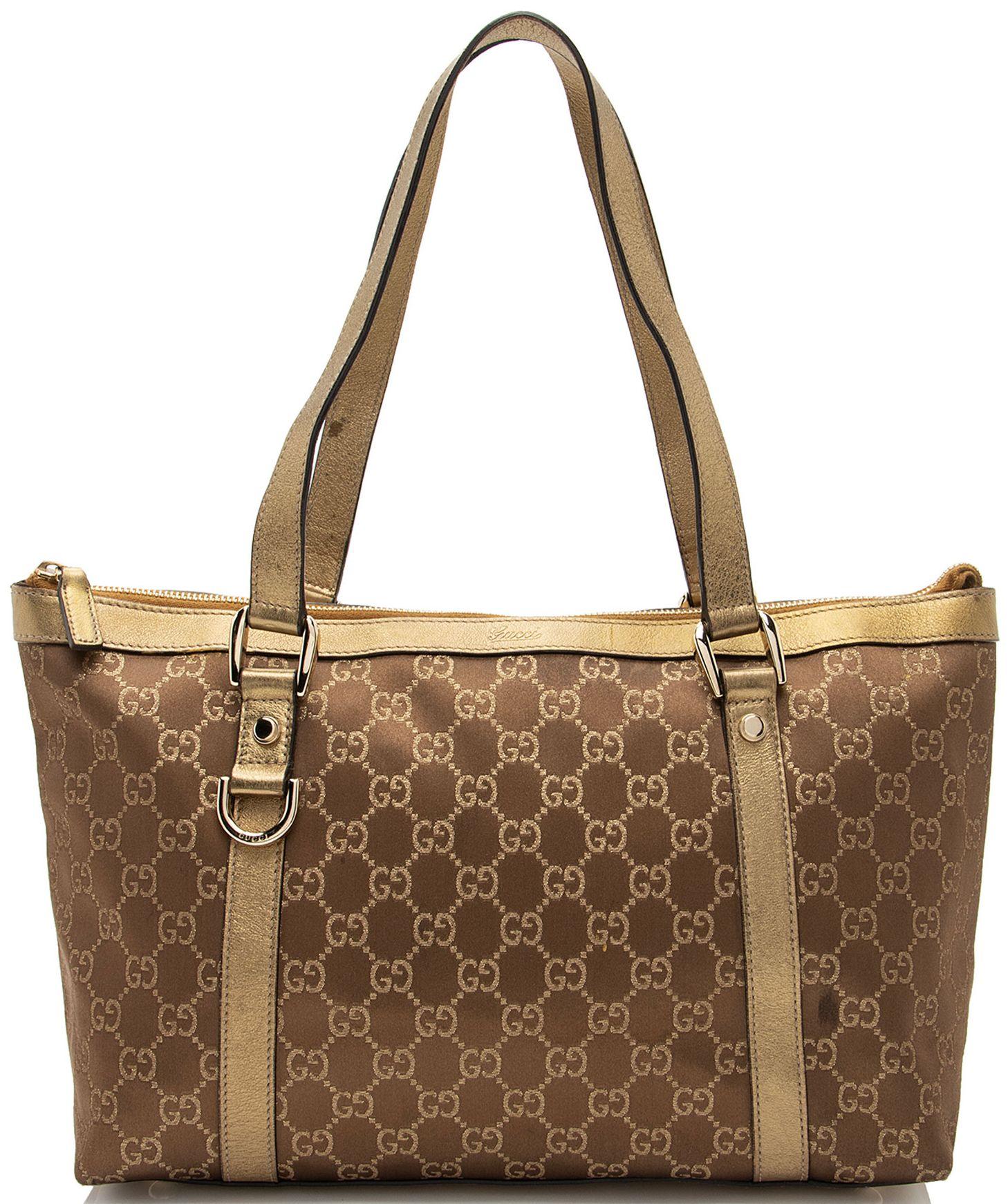 Gucci Metallic GG Canvas Abbey Medium Tote