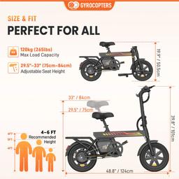 Gyrocopters PixAI Electric Foldable Cargo Bike