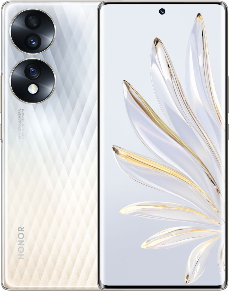 Honor 70 - 128GB - 8GB RAM - Crystal Silver - Unlocked
