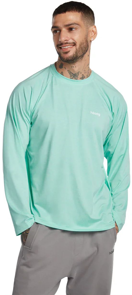 Hoseg Men's Polo Long Sleeve UV Shield (M)