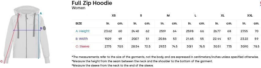 Hoseg Women's Full Zip Hoodie (L)