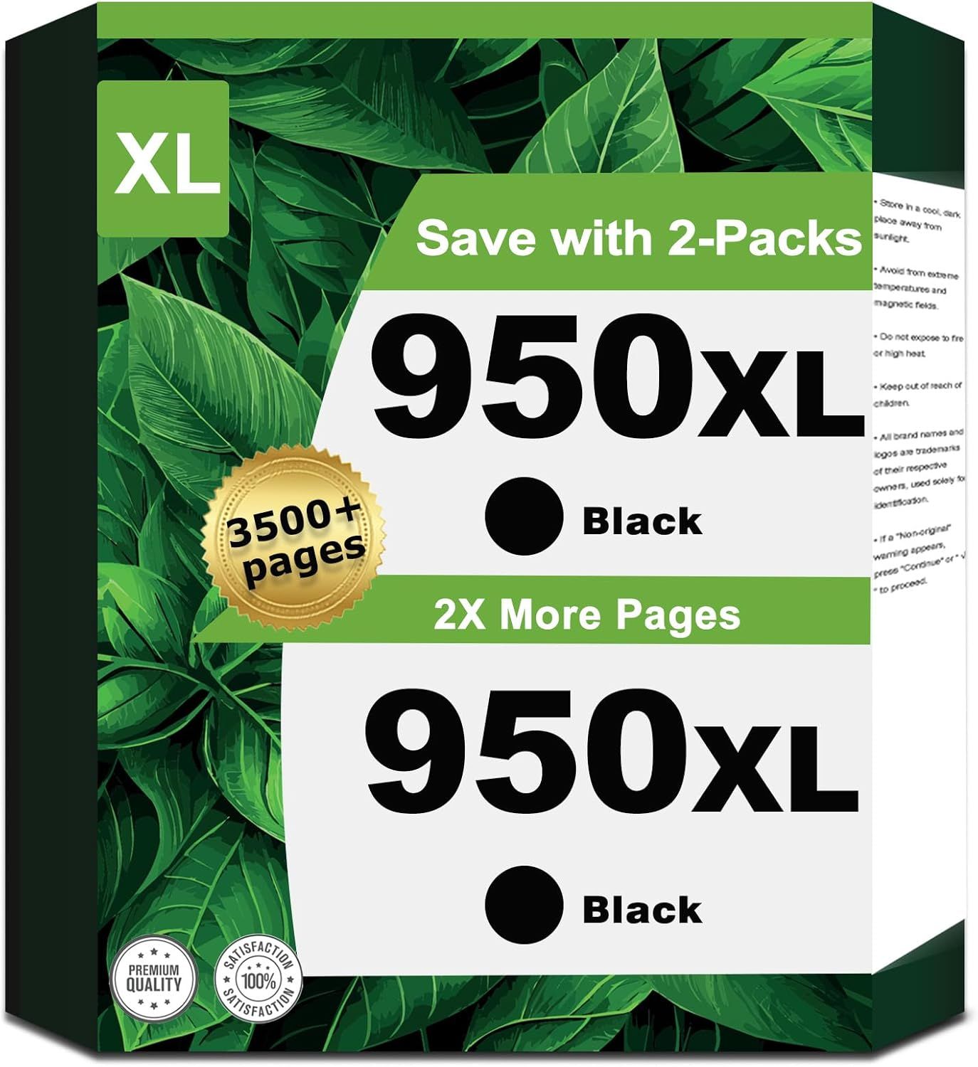 HP 950XL High Yield Original Ink Cartridge (2Pack)