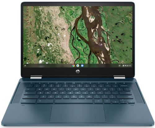 HP Chromebook x360 14a-ca0130wm 14" - Forest Teal - Intel Celeron N4120 1.10GHz - 4GB RAM - 64GB