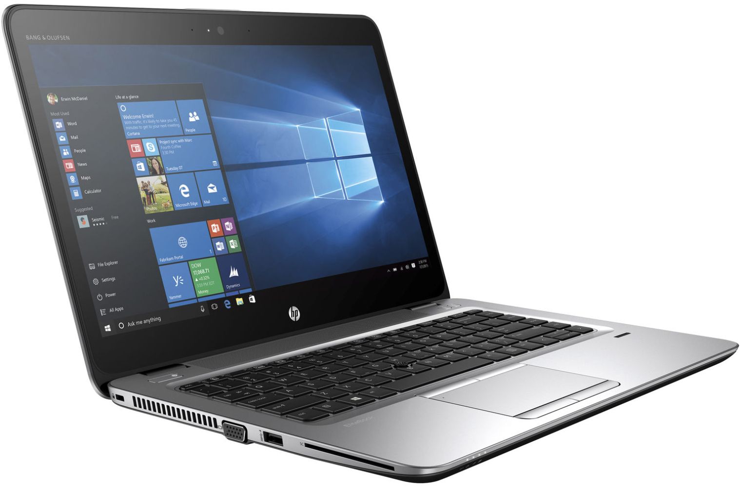 HP EliteBook 840 G3 Notebook PC 14" - Natural Silver - Intel Core i5-6300U 2.4GHz - 8GB RAM - 128GB