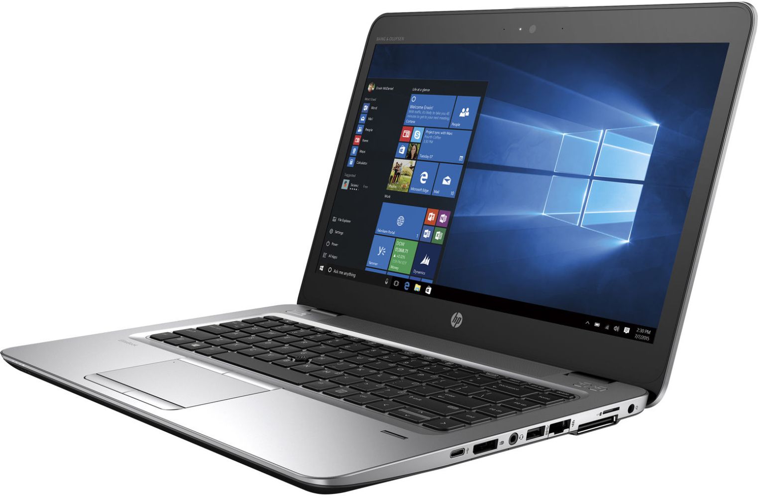HP EliteBook 840 G3 Notebook PC 14" - Natural Silver - Intel Core i5-6300U 2.4GHz - 8GB RAM - 128GB