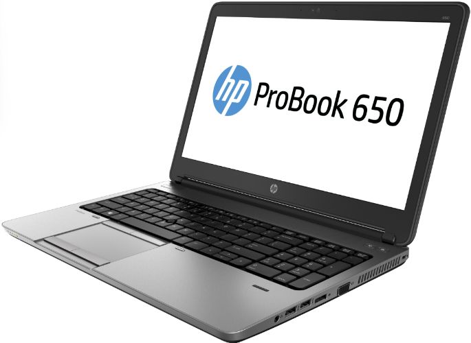 HP ProBook 650 G1 Notebook PC 14" - Silver - Intel Core i5-4210M 2.6GHz - 4GB RAM - 128GB