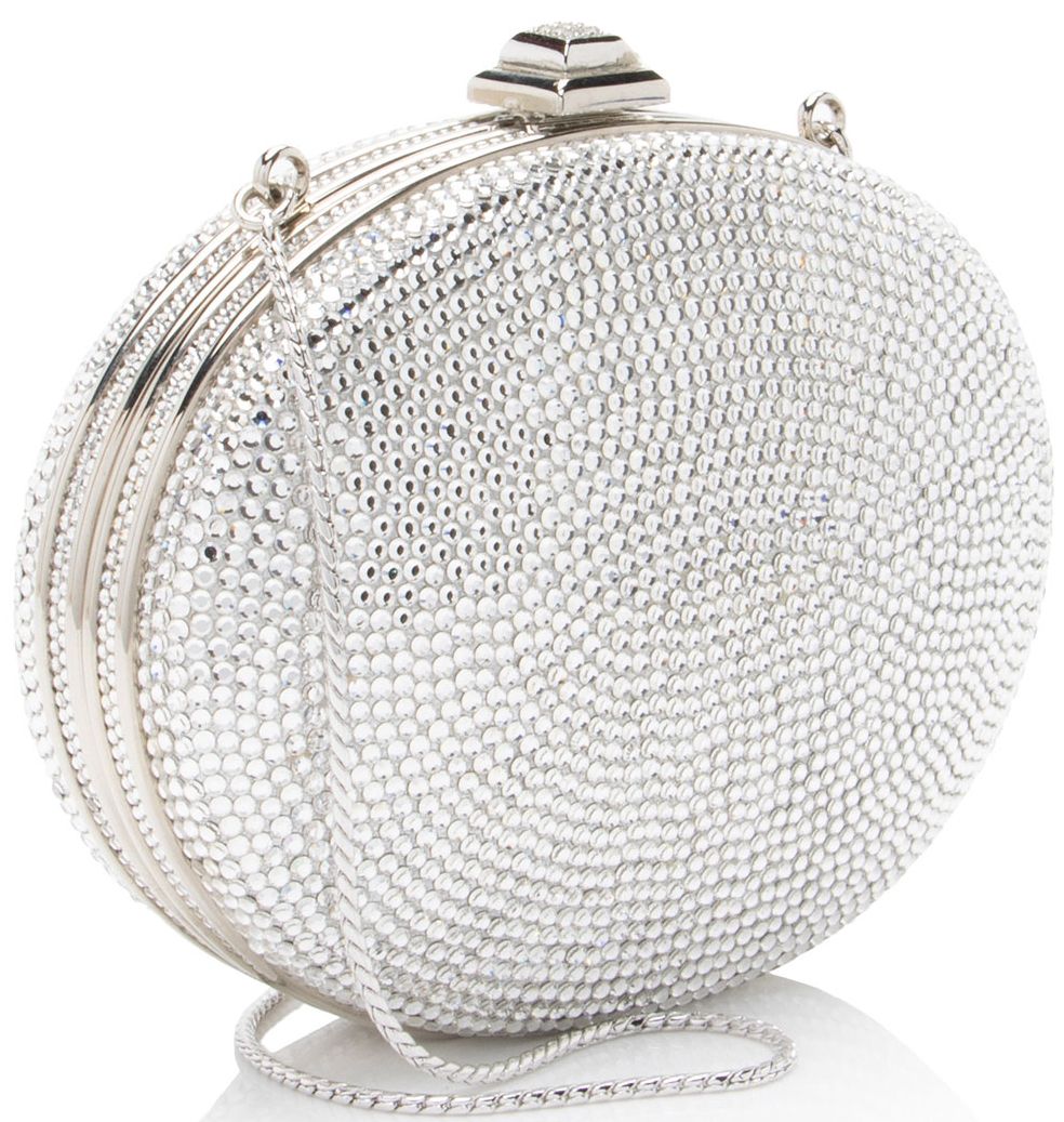 Judith Leiber Crystal Round Minaudiere