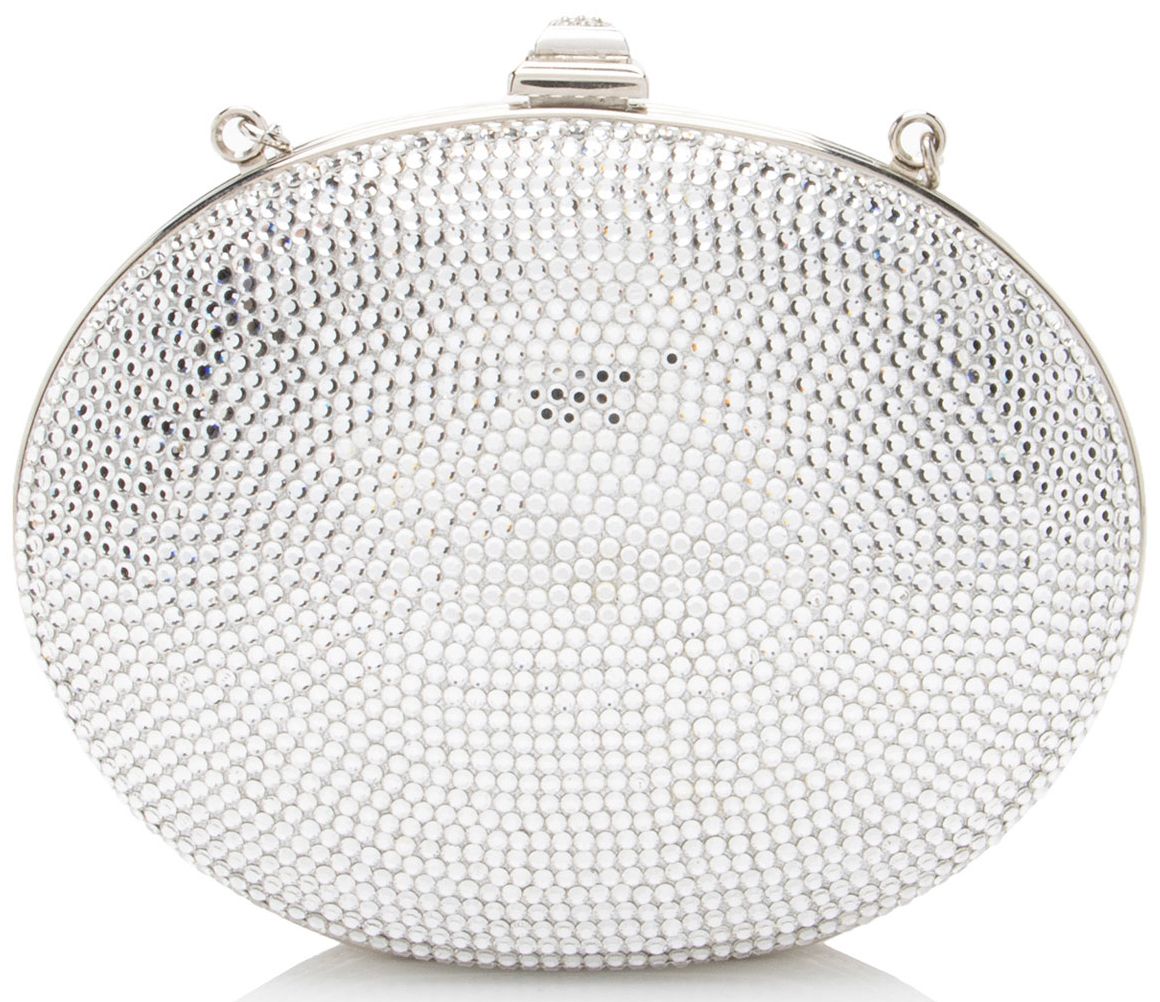 Judith Leiber Crystal Round Minaudiere