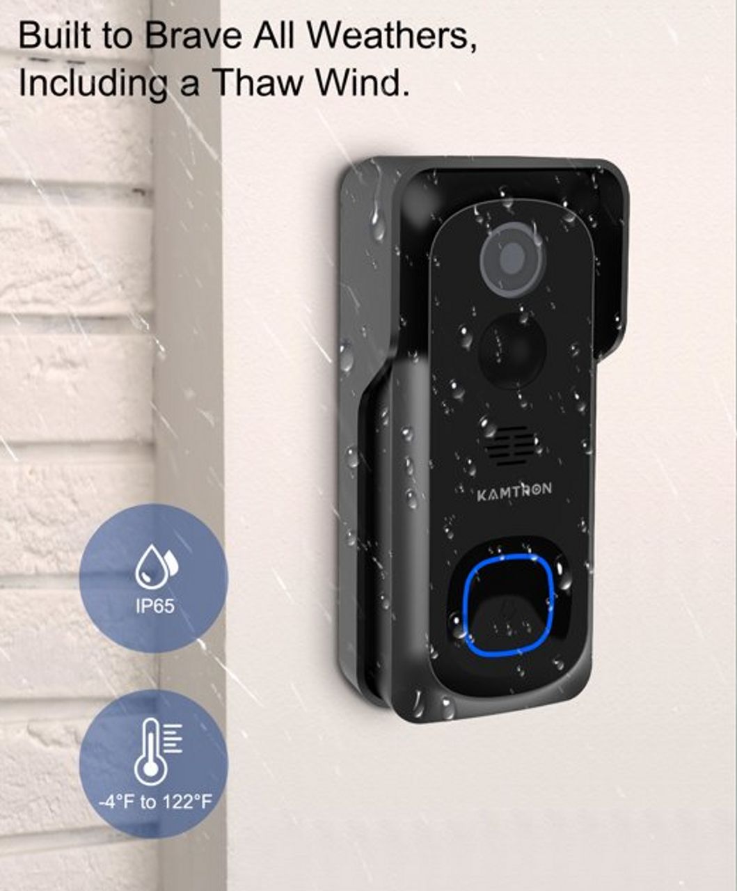 Kamtron 32GB Smart Home Video Doorbell