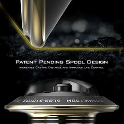 KastKing 1000 Valiant Eagle Spinning Reel Gold