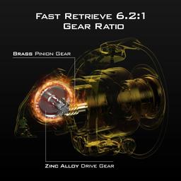 KastKing 1000 Valiant Eagle Spinning Reel Gold