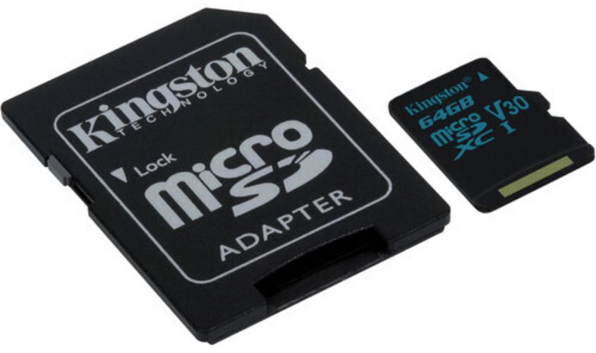 Kingston Canvas Go! microSD card with SD Adapter