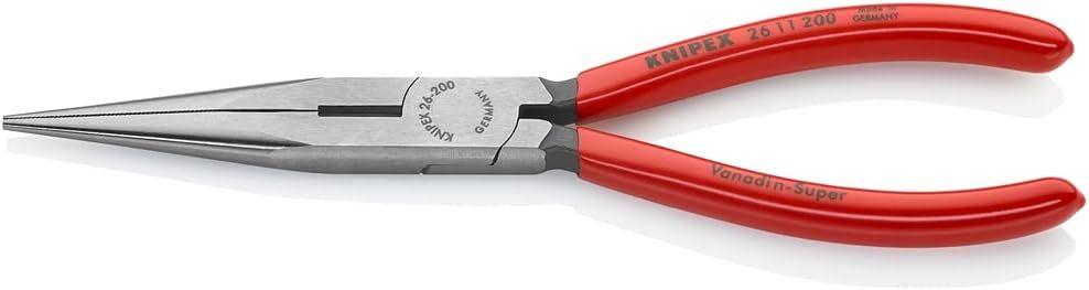 Refurbished Knipex 26 11 200 8" Long Nose Pliers with Cutter - Reebelo United Kingdom