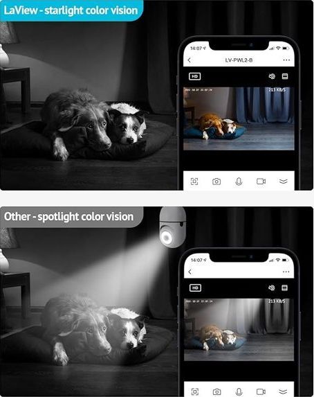 LaView Wireless Bulb Security Camera 360° LV-PWL2