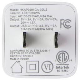 LBT Ultra Fast 30W Mini Wall Charger with USB-C Port