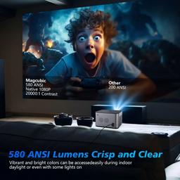Magcubic HY350 Pro 580 ANSI 4K 1080P WiFi 6 Projector