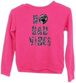 Member's Mark Girls Sweater No Bad Vibes 6/6x