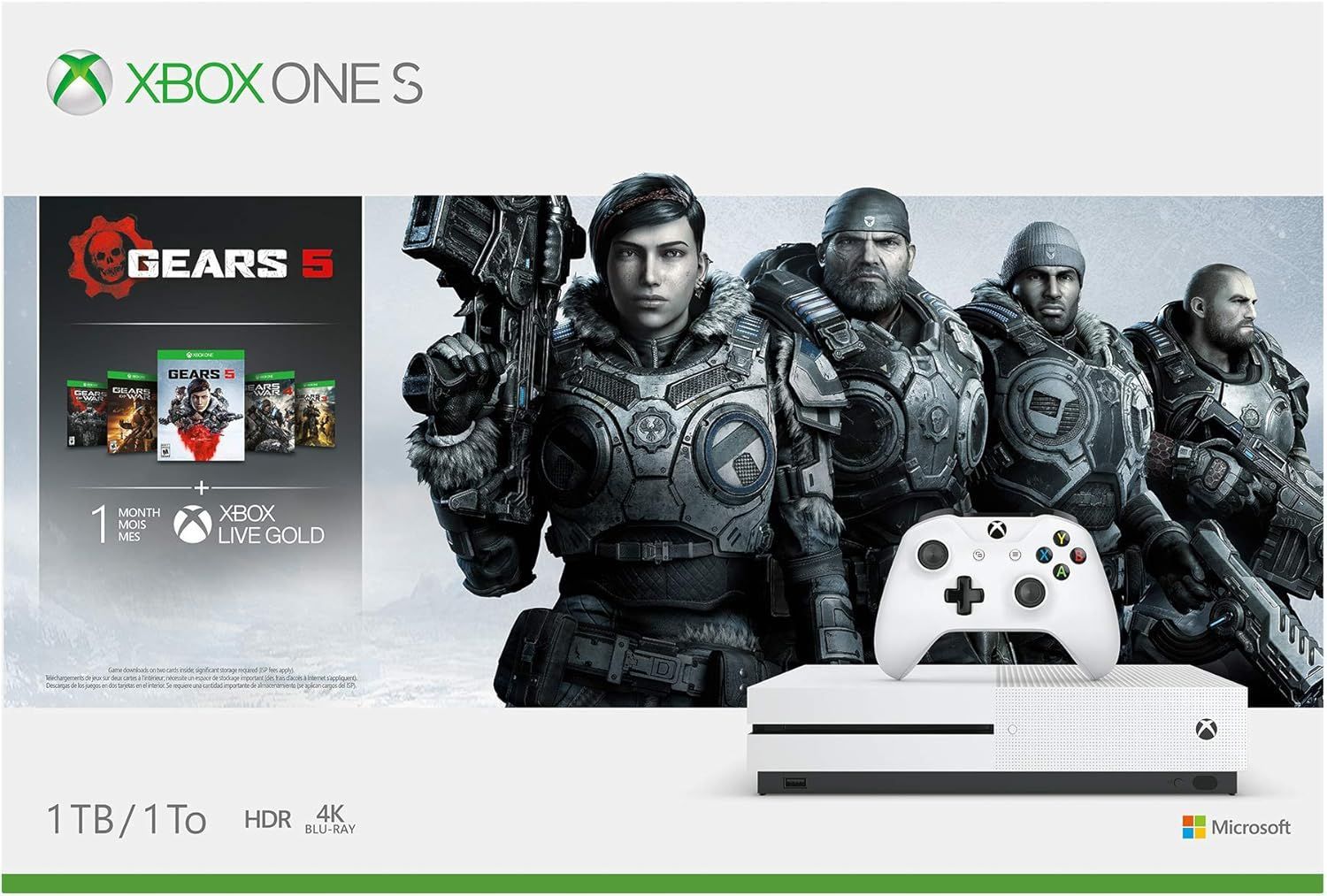 Microsoft Xbox One S Disc Edition (Bundle)