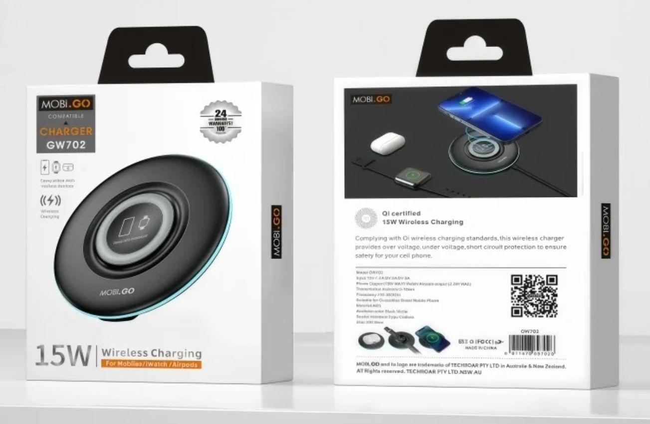 Refurbished Mobigo GW702 15W Wireless Charger Pad - Reebelo United Kingdom
