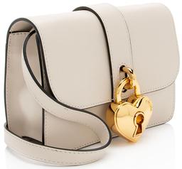 Moschino Leather Heart Lock Shoulder Bag