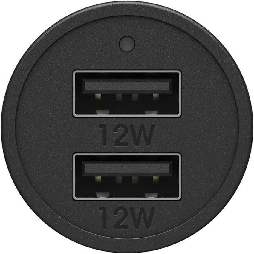 OtterBox USB-A Dual Port Car Charger (24W)