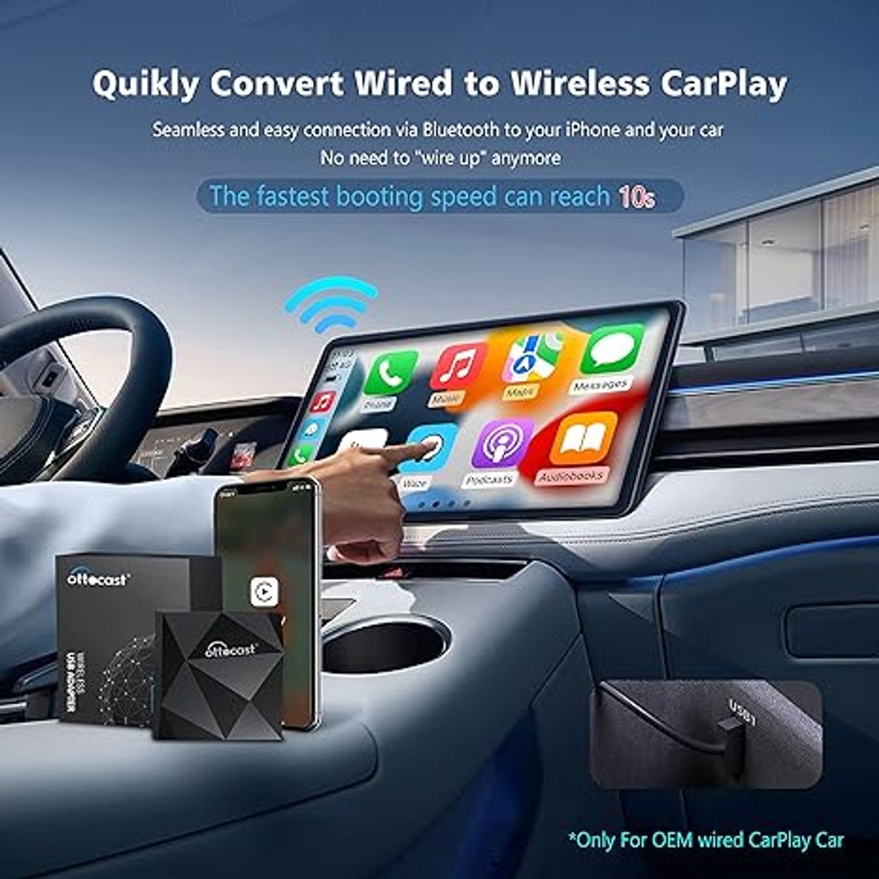 Ottocast U2-AIR Wireless CarPlay Adapter