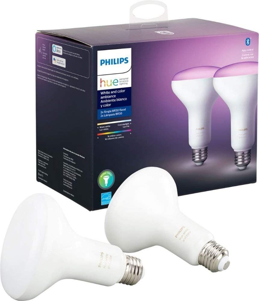 Philips Hue BR30 E26 Smart Bulb (2-pack)