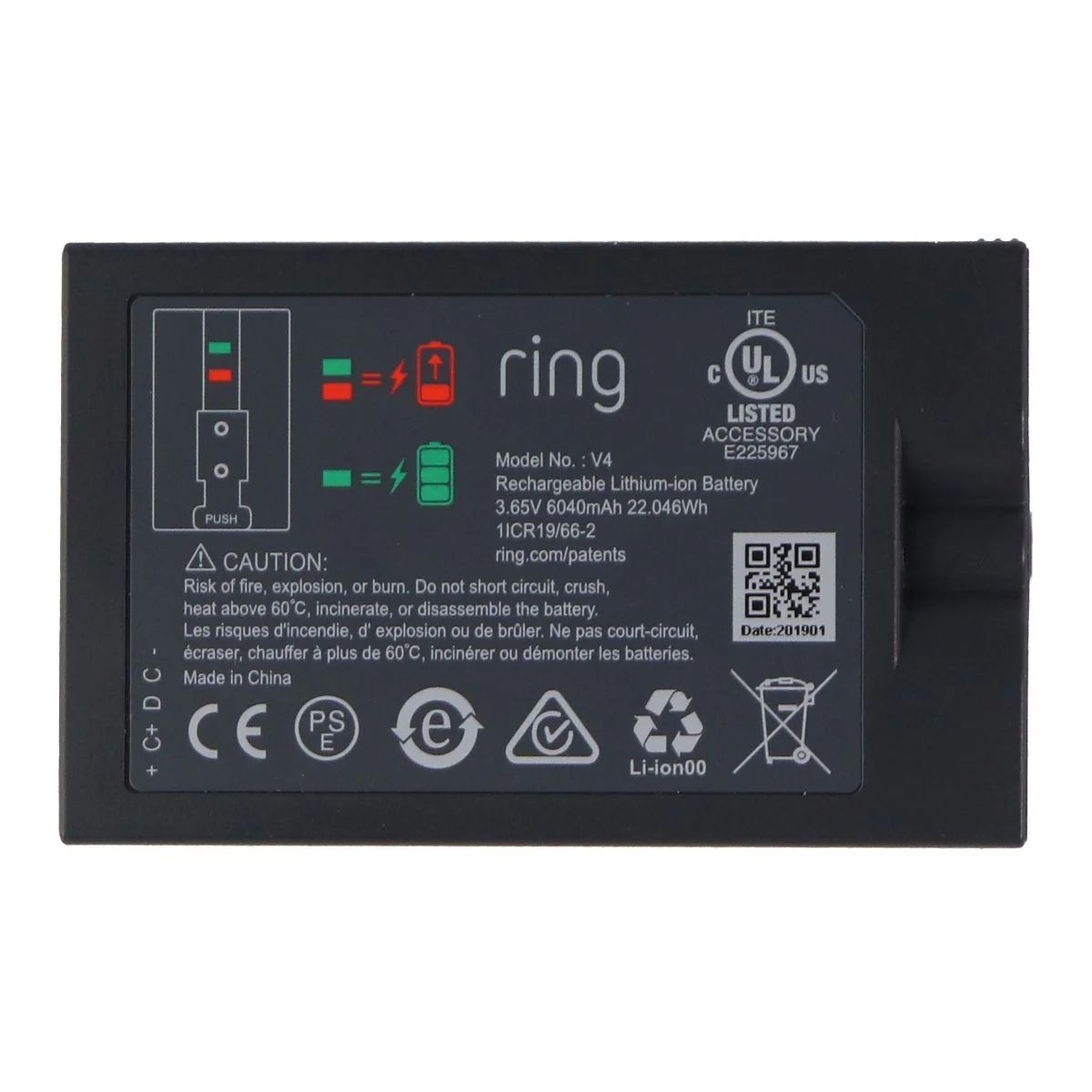 Ring (V4) Rechargeable 6040mAh Battery Pack