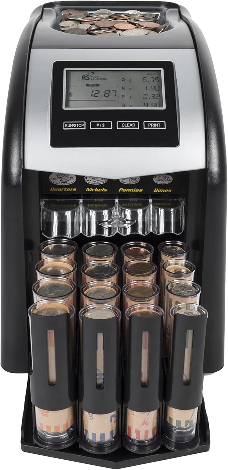 Royal Sovereign Digital 4-Row Electric Coin Sorter