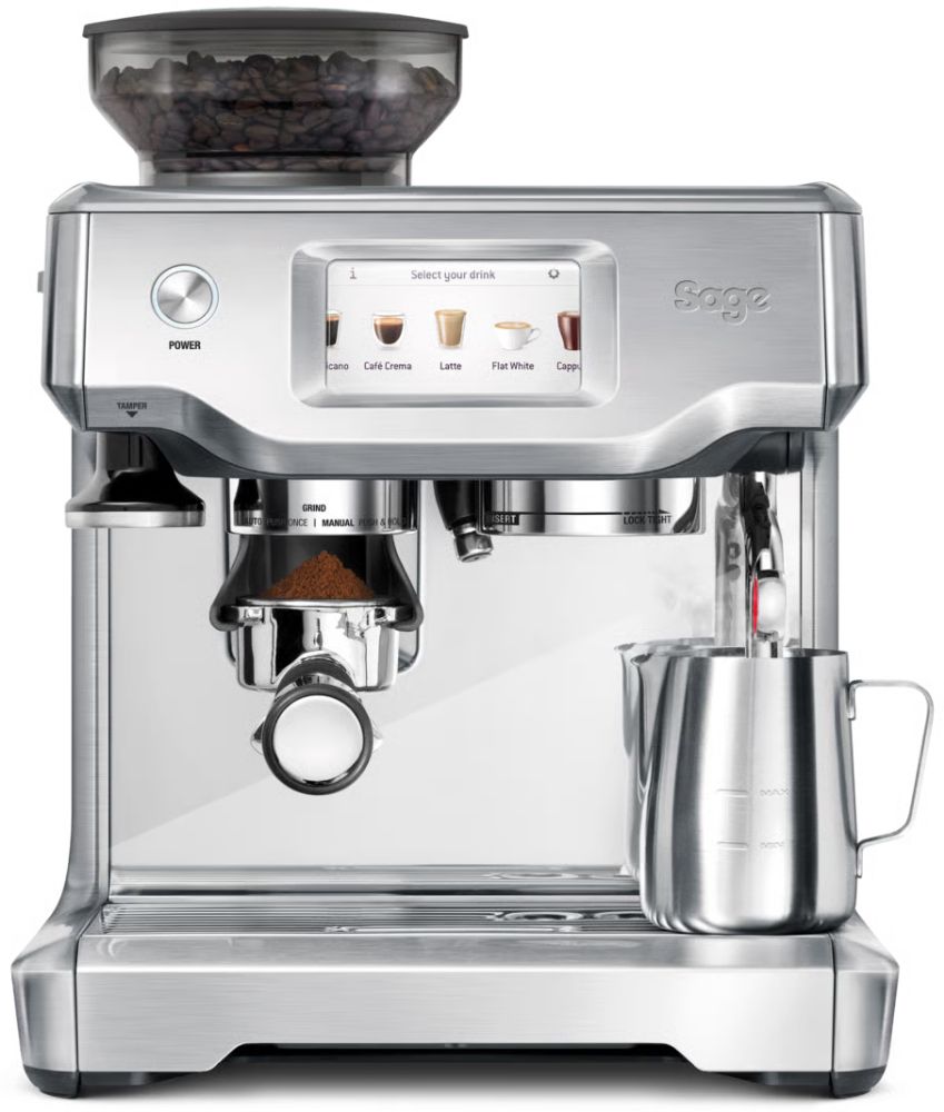 Sage SES880 the Barista Touch Espresso Machine - Brushed Stainless Steel