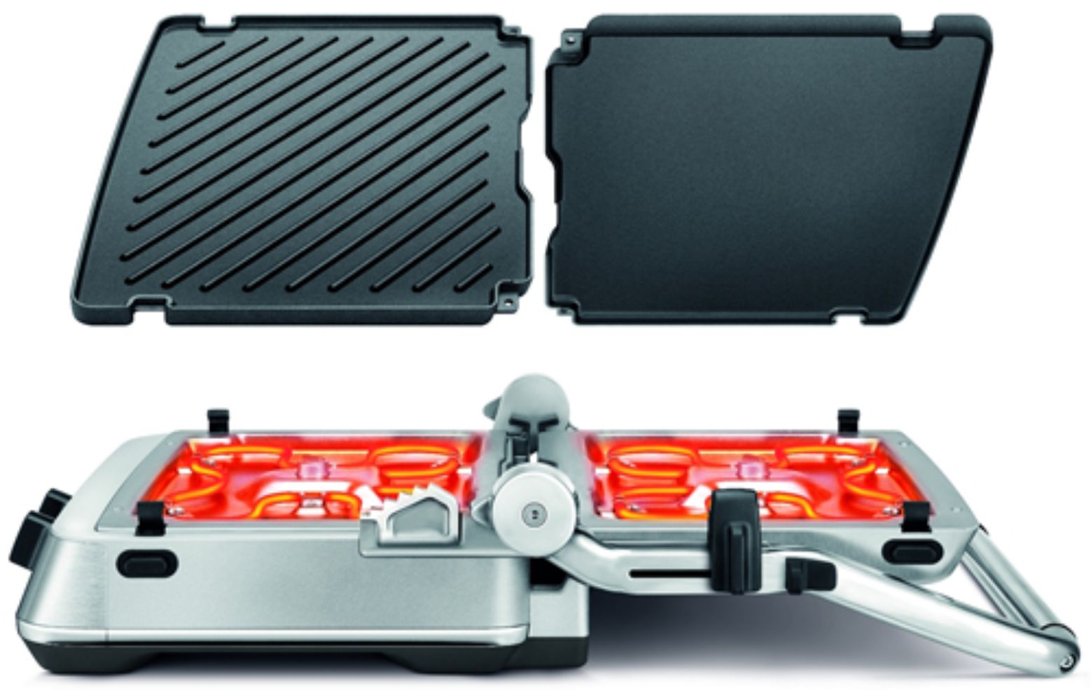 Sage SGR700 the BBQ & Press Grill & Sandwich Maker - Excellent - Brushed Stainless Steel