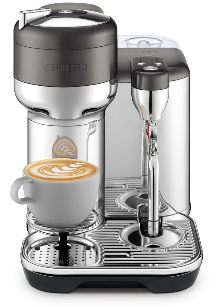 Sage SVE850 the Vertuo Creatista Nespresso Machine - Black Stainless Steel